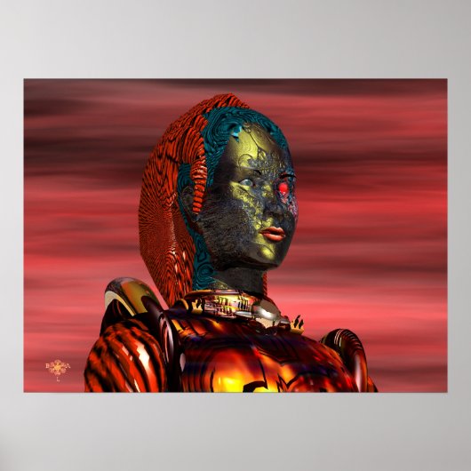 ARES CYBORGPORTRAIT, SONNENGESCHÄFTE, Science Fict Poster (Vorne)