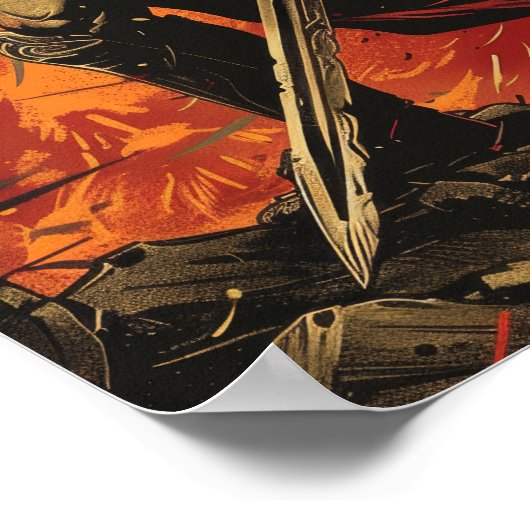 Ares, Gott des Kriegspopsters Poster (Ecke)