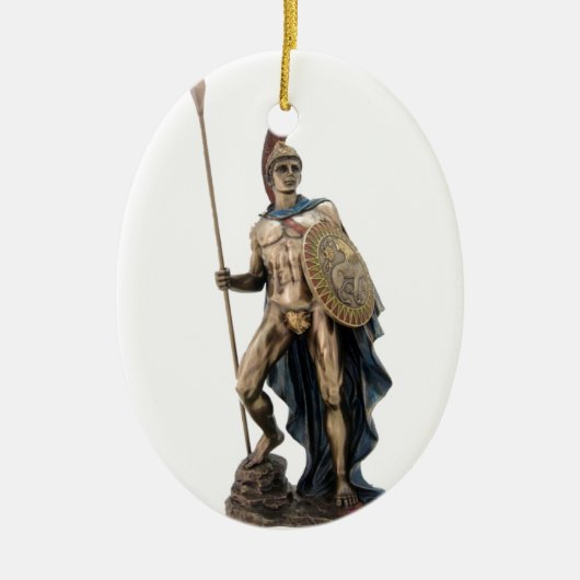 ARES GRIECHISCHE KRIEGERS-GOTT-STATUE KERAMIKORNAMENT (Vorne)