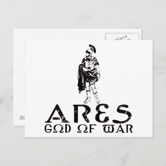 Ares Postkarte (Vorne/Hinten)