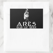 Ares Rechteckiger Aufkleber (Tasche)