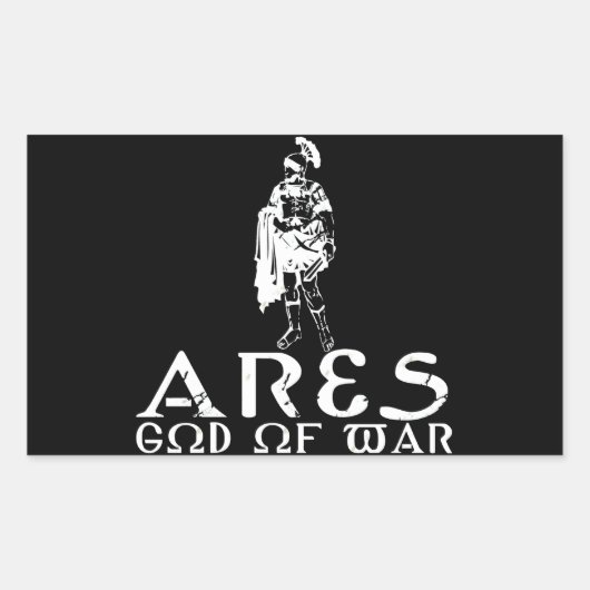 Ares Rechteckiger Aufkleber (Vorderseite)