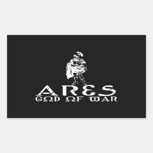 Ares Rechteckiger Aufkleber