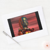 ARES RECHTECKIGER AUFKLEBER (Umschlag)