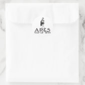 Ares Runder Aufkleber (Tasche)