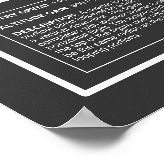 Aresti Aerobatic Humpty-Bump Super Decathlon Poster (Ecke)