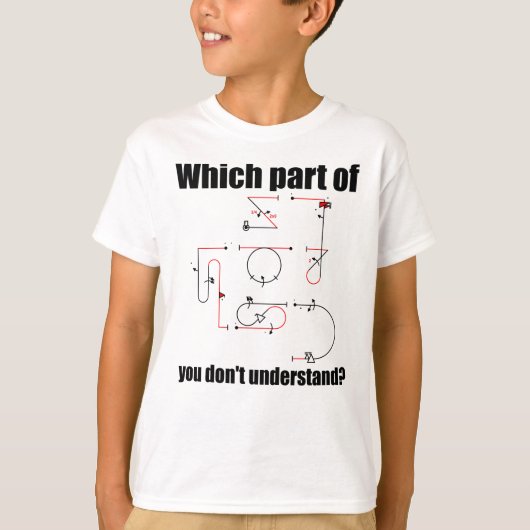 Aresti Symbol Aerobatic Pilot Flugmanöver T-Shirt (Vorderseite)