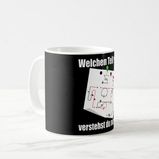 Aresti Symbols Aerobatics Programm Slip of Paper Kaffeetasse (Vorderseite Links)
