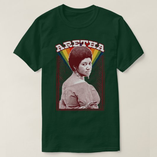 Aretha Franklin Retro Soul Fan Design 2 T-Shirt (Design vorne)