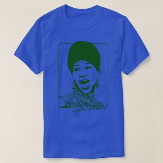 Aretha Franklin Retro Soul Fan Design T-Shirt (Design vorne)
