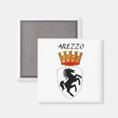 Arezzo-Wappen Magnet (Vorderseite/Rückseite)