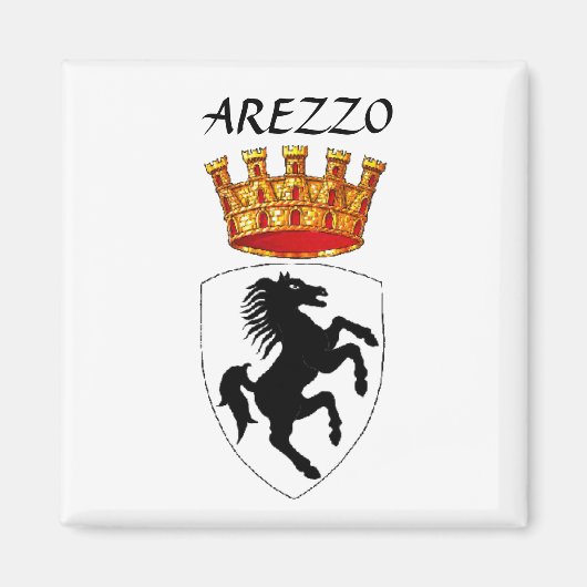 Arezzo-Wappen Magnet (Vorne)