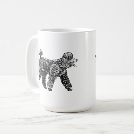 Arf-Arf Rockaway Pudel-Tasse Kaffeetasse (Vorderseite Links)