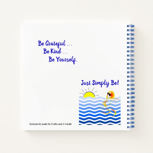 Arful Beach Journal Notizbuch (Rückseite)