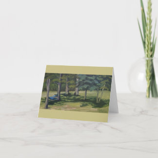Arful Blue Hammock Note Card Dankeskarte