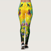 Arful Butterfly Springtime Blume Leggings (Rückseite)