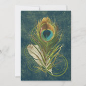 Arful Detail Peacock Wedding 12x18 Save the Date (Rückseite)