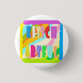Arful hell bunt Design große Farbe Button (Vorderseite)