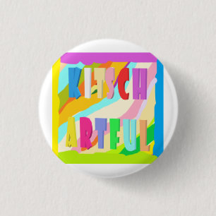 Arful hell bunt Design große Farbe Button