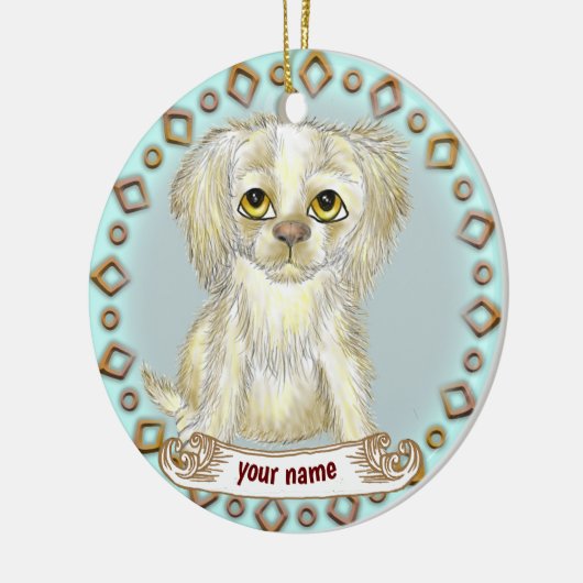 Arfy Dog Keramik Ornament (Links)
