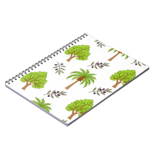 Argan und Datumsmotiv Notizblock (Linke Seite)