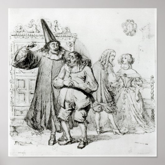 Argan und Monsieur Purgon Poster (Vorne)