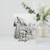 Argan und Monsieur Purgon Postkarte (Stehend Vorderseite)