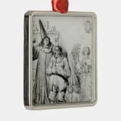 Argan und Monsieur Purgon Silbernes Ornament (Rechts)