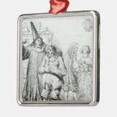 Argan und Monsieur Purgon Silbernes Ornament (Links)