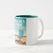 Argelès Plage, Argelès-sur-Mer, Frankreich Zweifarbige Tasse (VorderseiteRechts)