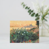Argenteuil, Blumen am Flussufer, Postkarte (Stehend Vorderseite)