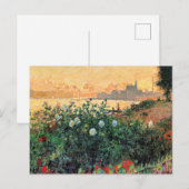 Argenteuil, Blumen am Flussufer, Postkarte (Vorne/Hinten)