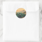 Argenteuil, Blumen am Flussufer, Runder Aufkleber (Tasche)