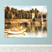 Argenteuil Bridge Leinwanddruck (Insitu (Holzboden))