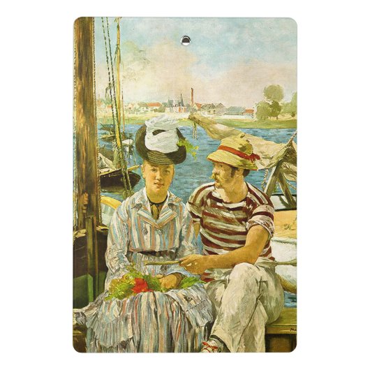 Argenteuil Edouard Manet Mini Klemmbrett (Rückseite)