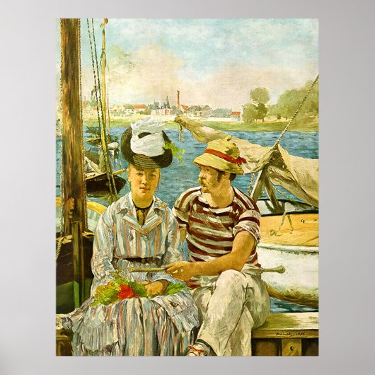 Argenteuil Edouard Manet Poster (Vorne)