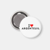 Argenteuil France love city heart like travel Magnet (Vorderseite/Rückseite)