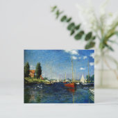 Argenteuil, Kunstmalerei von Claude Monet Postkarte (Stehend Vorderseite)