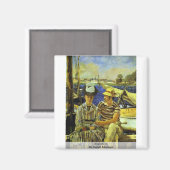 Argenteuil von Manet Edouard Magnet (Vorderseite/Rückseite)