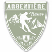 Argentiere France Aufkleber (Vorderseite)