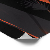 Argentière, Frankreich, Skiposter Poster (Ecke)