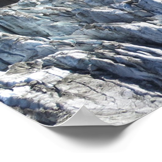 Argentiere glacier French Alpen Poster (Ecke)