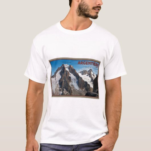 Argentiere - sehen Sie von den Flügeln Montets an T-Shirt (Vorderseite)