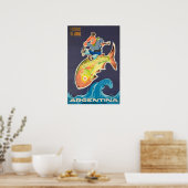 Argentina Art Buenos Aires Print Vintage Travel Poster (Küche)