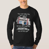 Argentina Boarding Pass Argentina Girl Argentina T-Shirt (Vorderseite)
