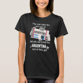 Argentina Boarding Pass Argentina Girl Argentina T-Shirt (Vorderseite)