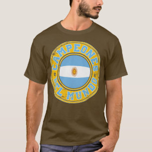 Argentina Campeones Del Mundo 2022 Vintag Look T-Shirt
