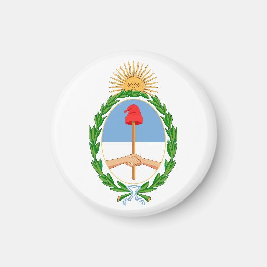 Argentina country coat arms symbol emblem flag magnet (Vorne)