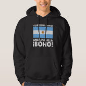 Argentina Flag Argentine Pride Funny Speech of Arg Hoodie (Vorderseite)