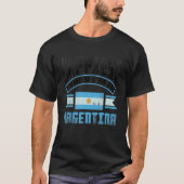 Argentina Flag Argentinian Happiest When Im In Arg T-Shirt (Vorderseite)